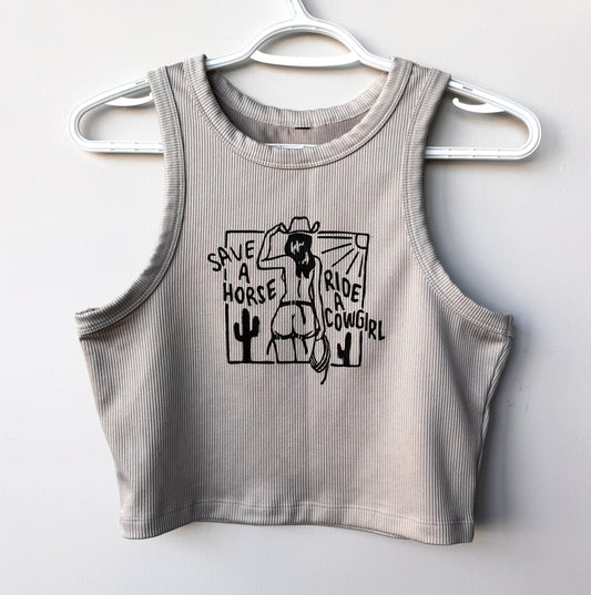 Cowgirl Cropped Tank