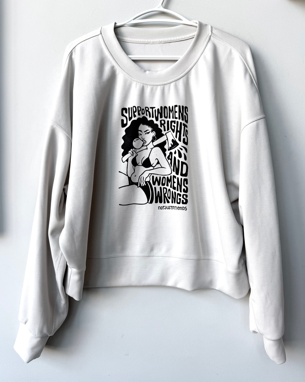 Women’s Wrongs Cropped Crewneck