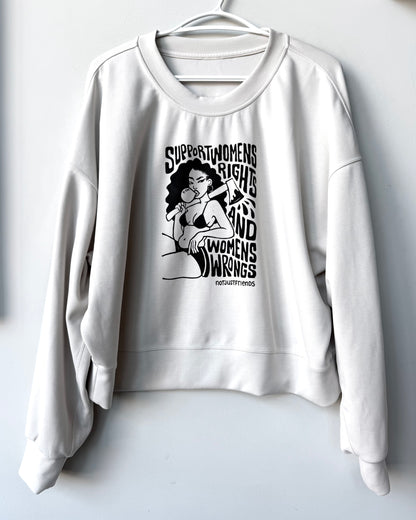 Women’s Wrongs Cropped Crewneck