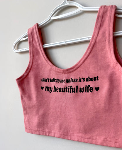 Beautiful Wife Cropped Tank