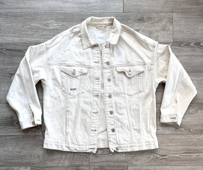 Profiles Patterned Denim Jacket