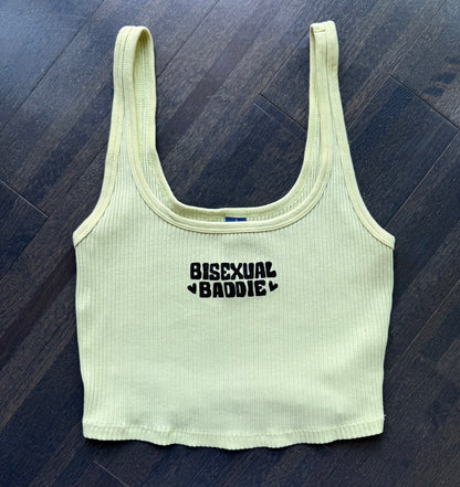 Bisexual Baddie Ribbed Cropped Tank