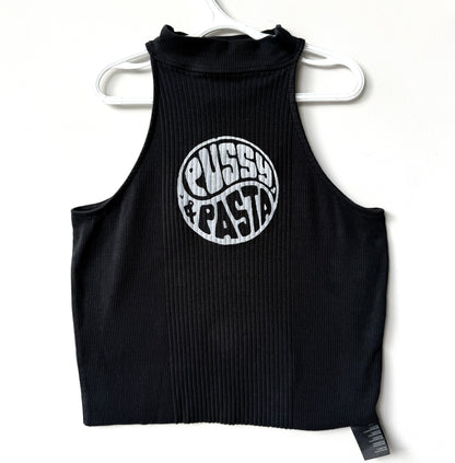 Pussy & Pasta Cropped Tank