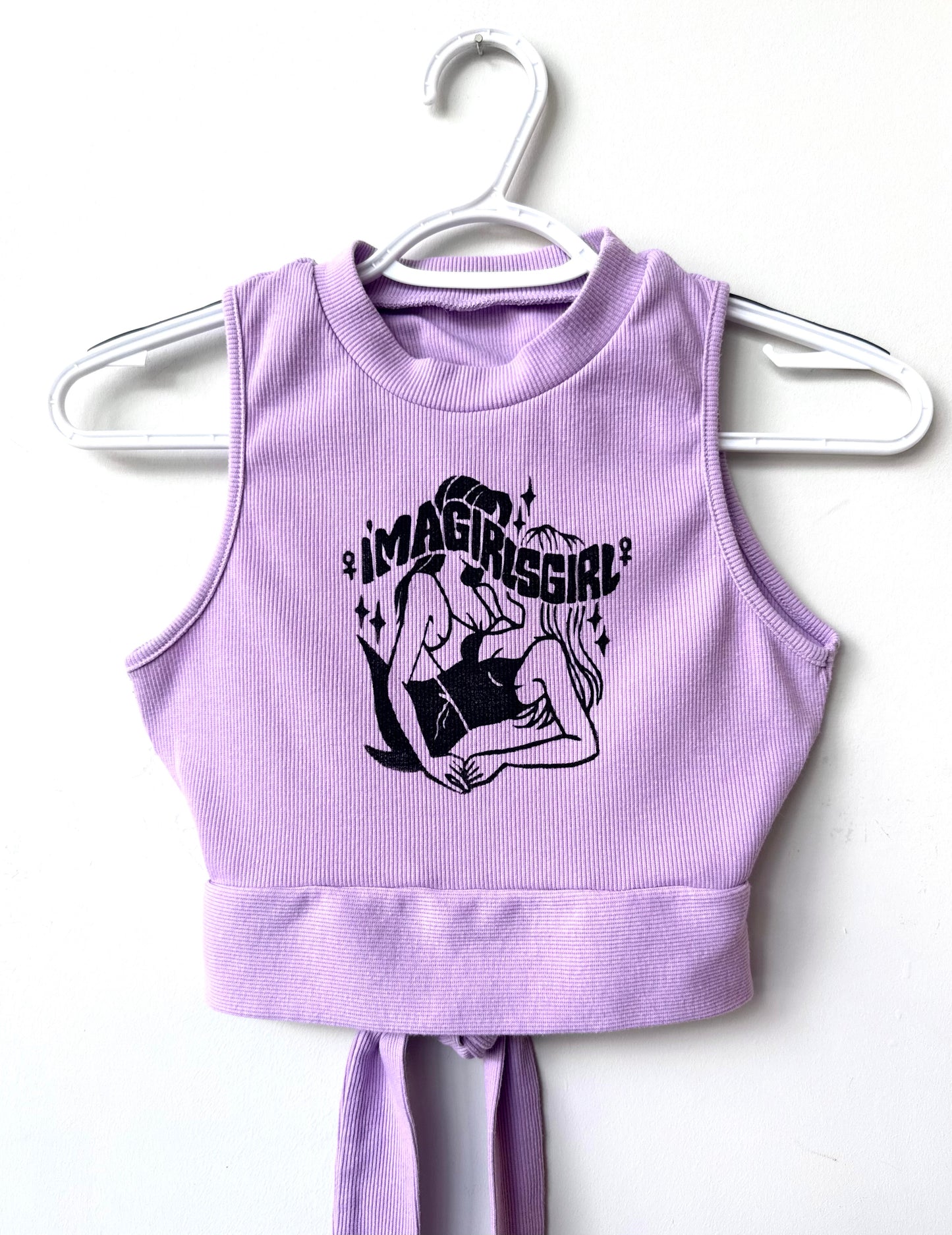 Girls Girl Open-Back Cropped Tank
