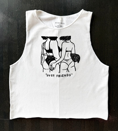 “Just Friends” Beach Babes Cropped Tank