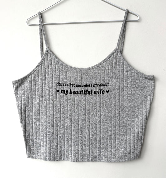 Beautiful Wife Cropped Tank