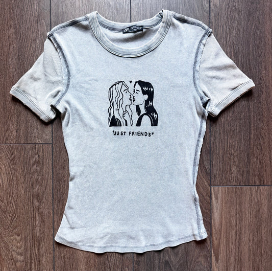 “Just Friends” Lovers Fitted T