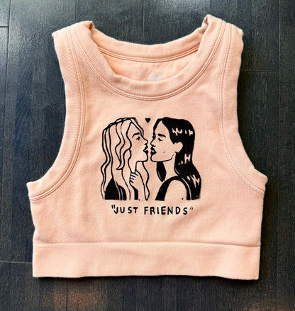 “Just Friends” Lovers Cropped Tank