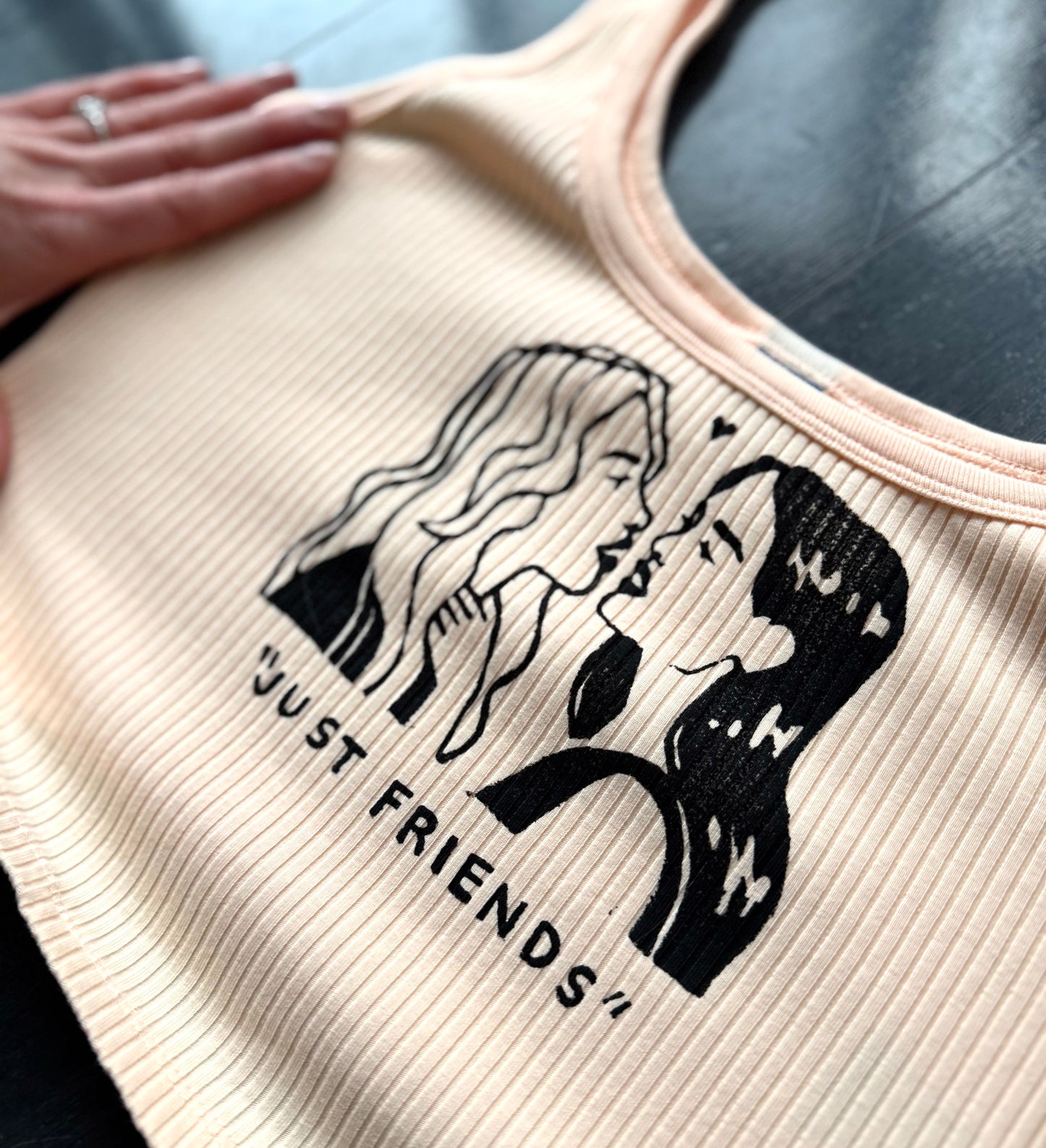 “Just Friends” Lovers Cropped Tank