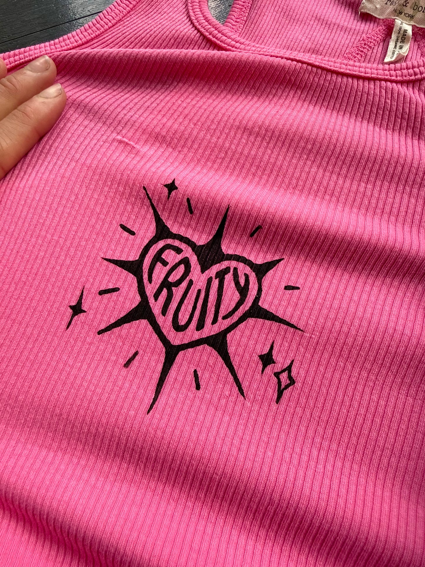 Fruity Ribbed Tank Top