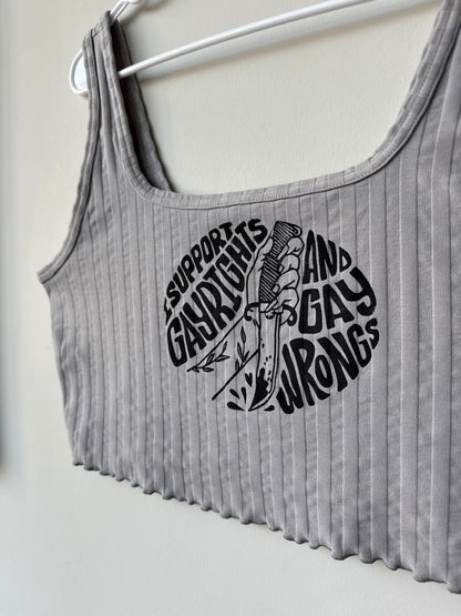Gay Wrongs Cropped Tank