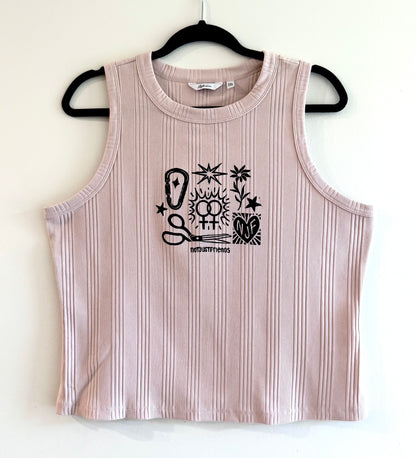 Patchwork Printed Tank Top