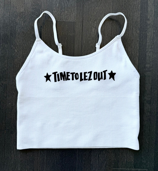 Lez Out Cropped Tank
