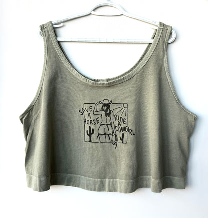Cowgirl Cropped Tank