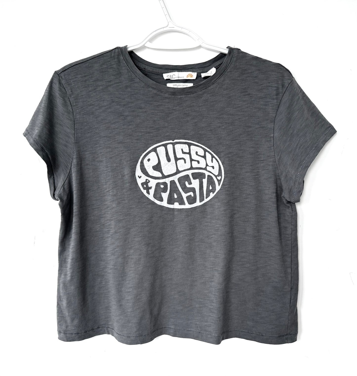 Pussy & Pasta Cropped T