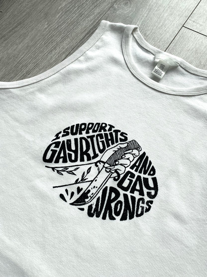 Gay Wrongs Cropped Tank