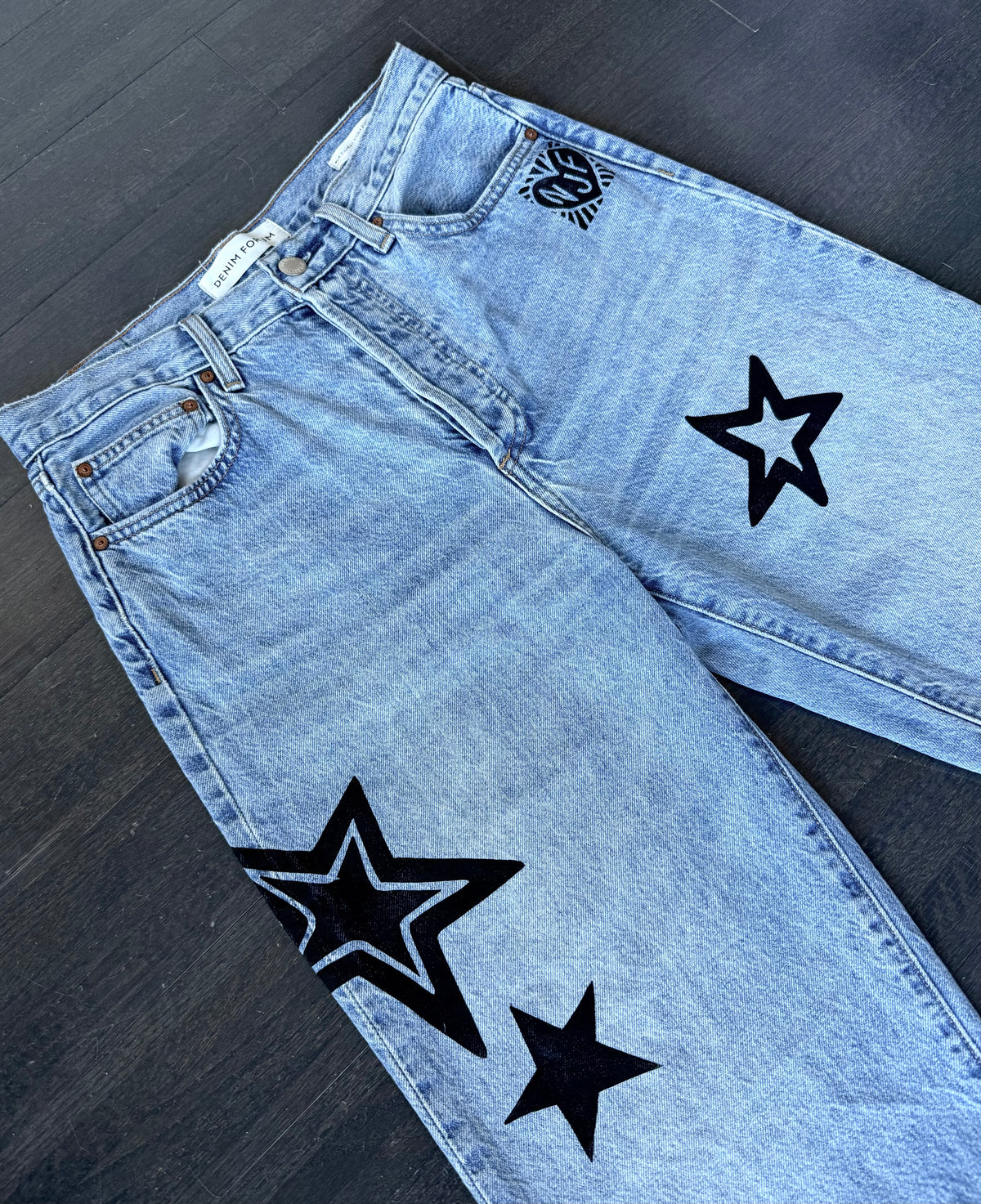 Disco Diva Wide Leg High-Waisted Jeans