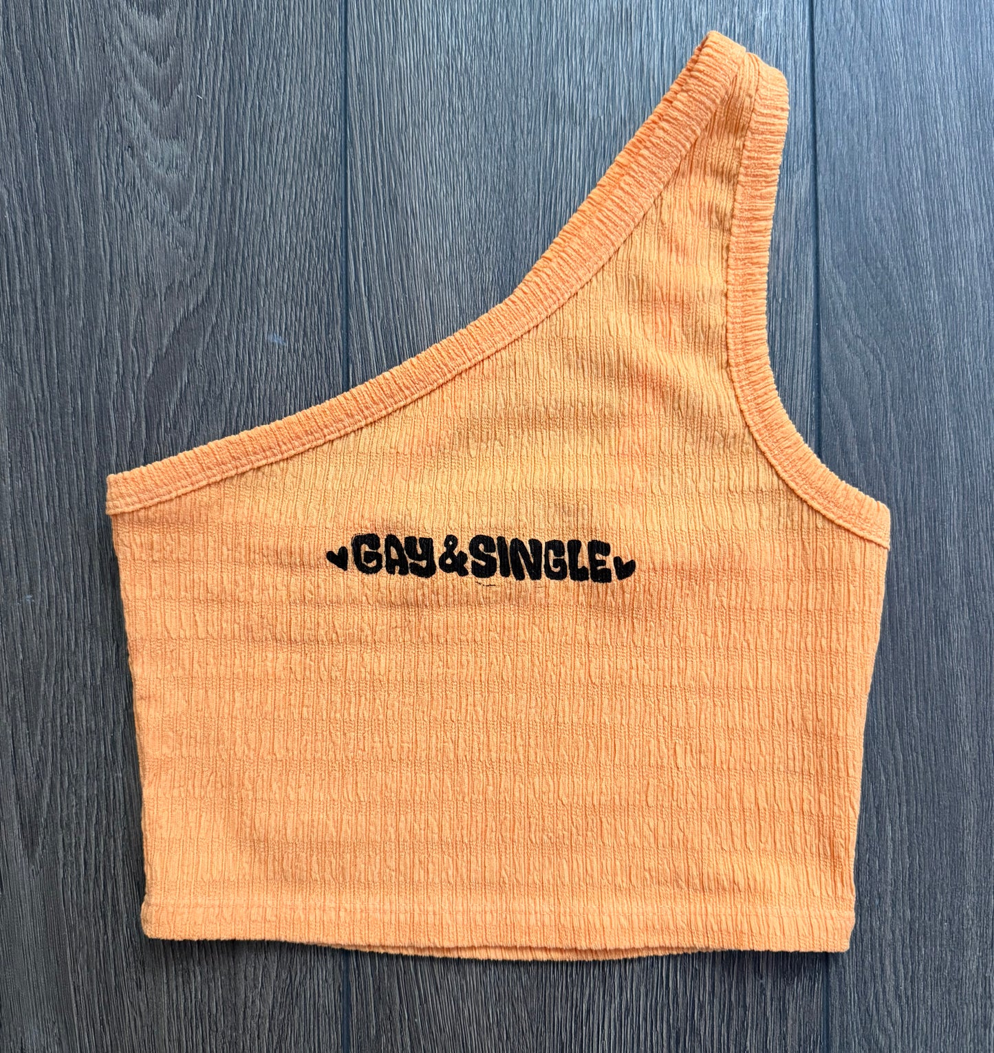 Gay & Single One-Shoulder Tank