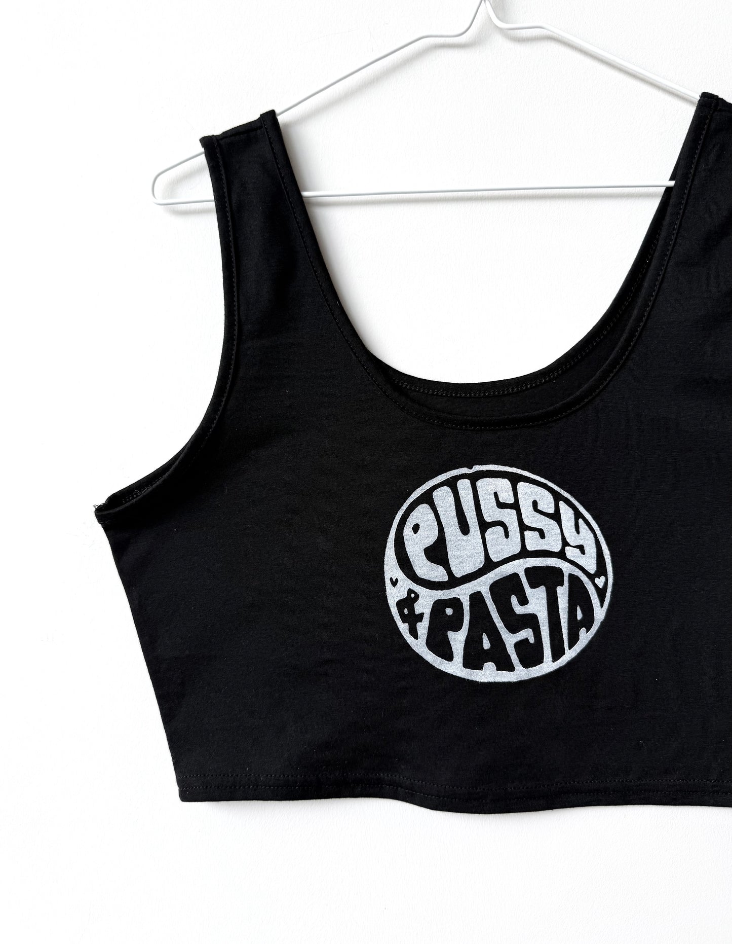 Pussy & Pasta Cropped Tank