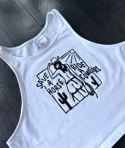 Cowgirl Cropped Tank