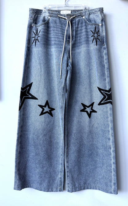 Disco Diva Wide Leg High-Waisted Jeans