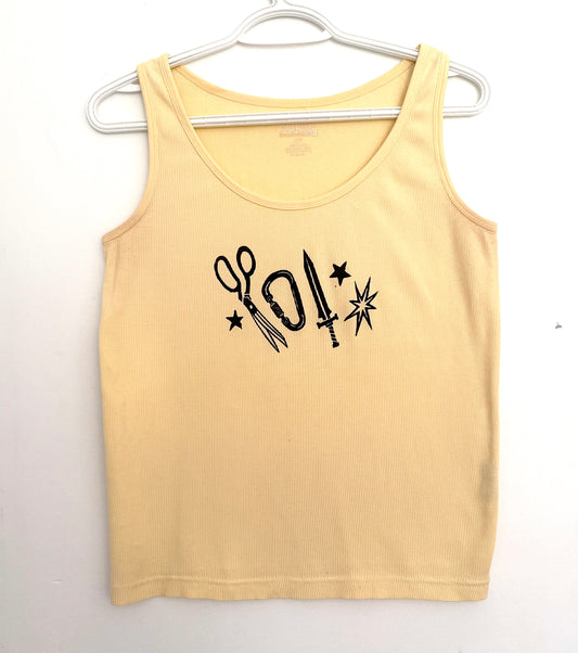 Patchwork Printed Tank Top