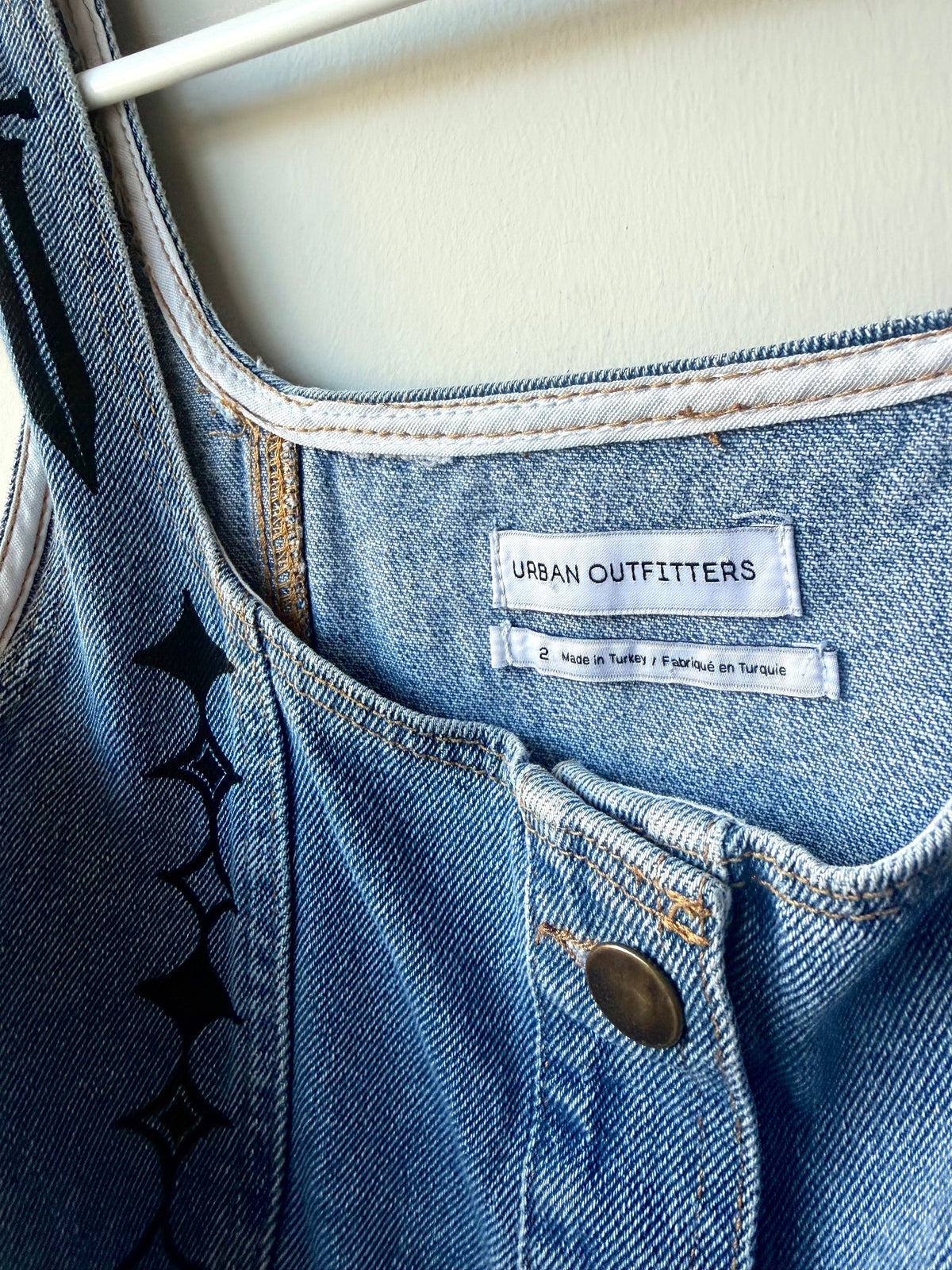 Patchwork Printed Denim Dress