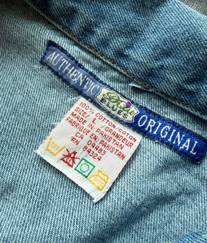 Patchwork Printed Vintage Cropped Denim CVest