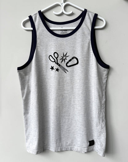 Patchwork Printed Sleeveless Top