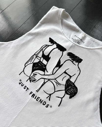 “Just Friends” Beach Babes Cropped Tank