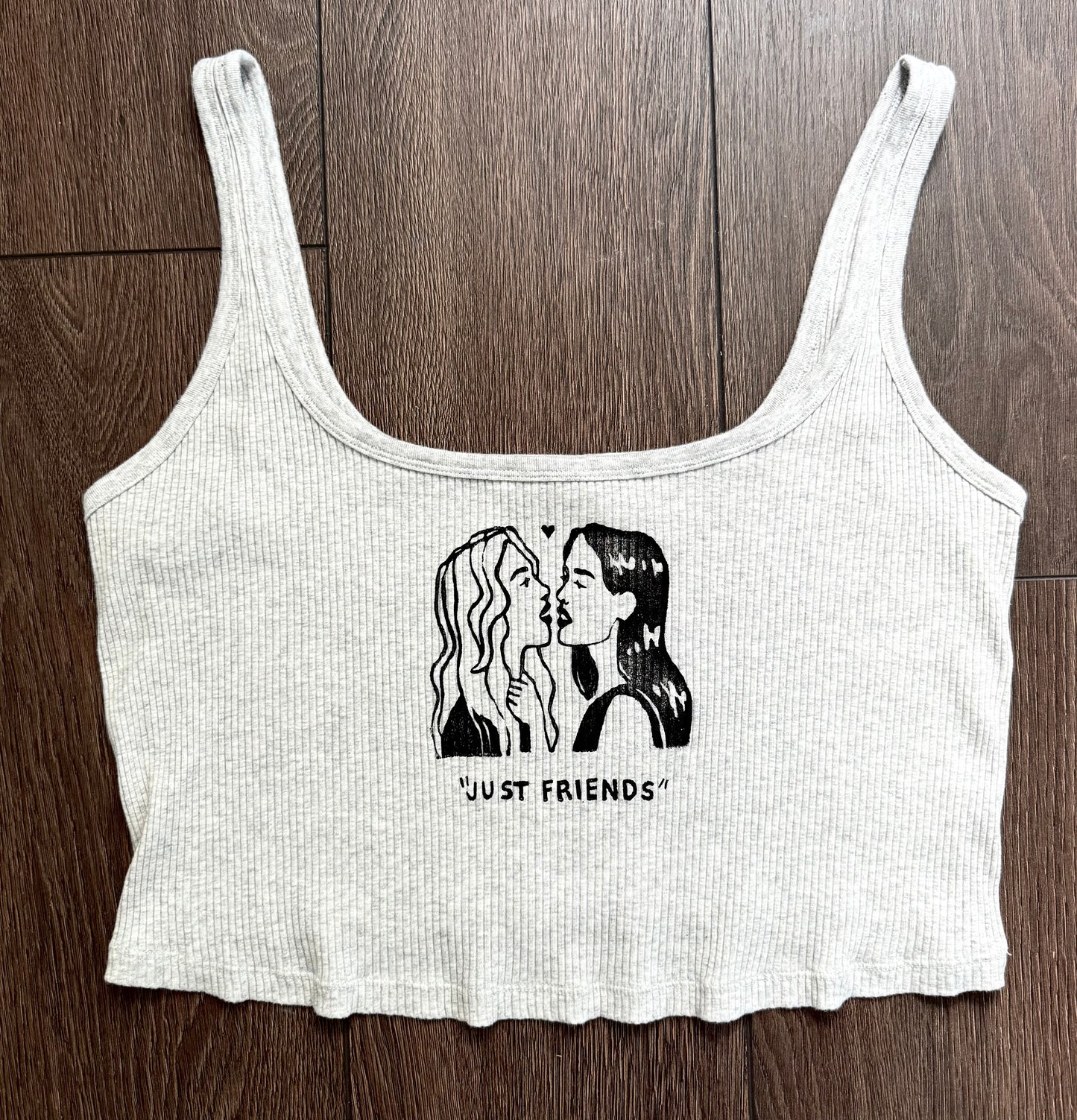 “Just Friends” Lovers Cropped Tank