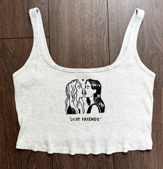 “Just Friends” Lovers Cropped Tank