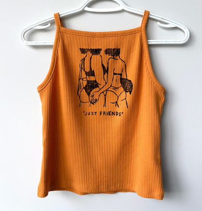 “Just Friends” Beach Babes Ribbed Tank Top