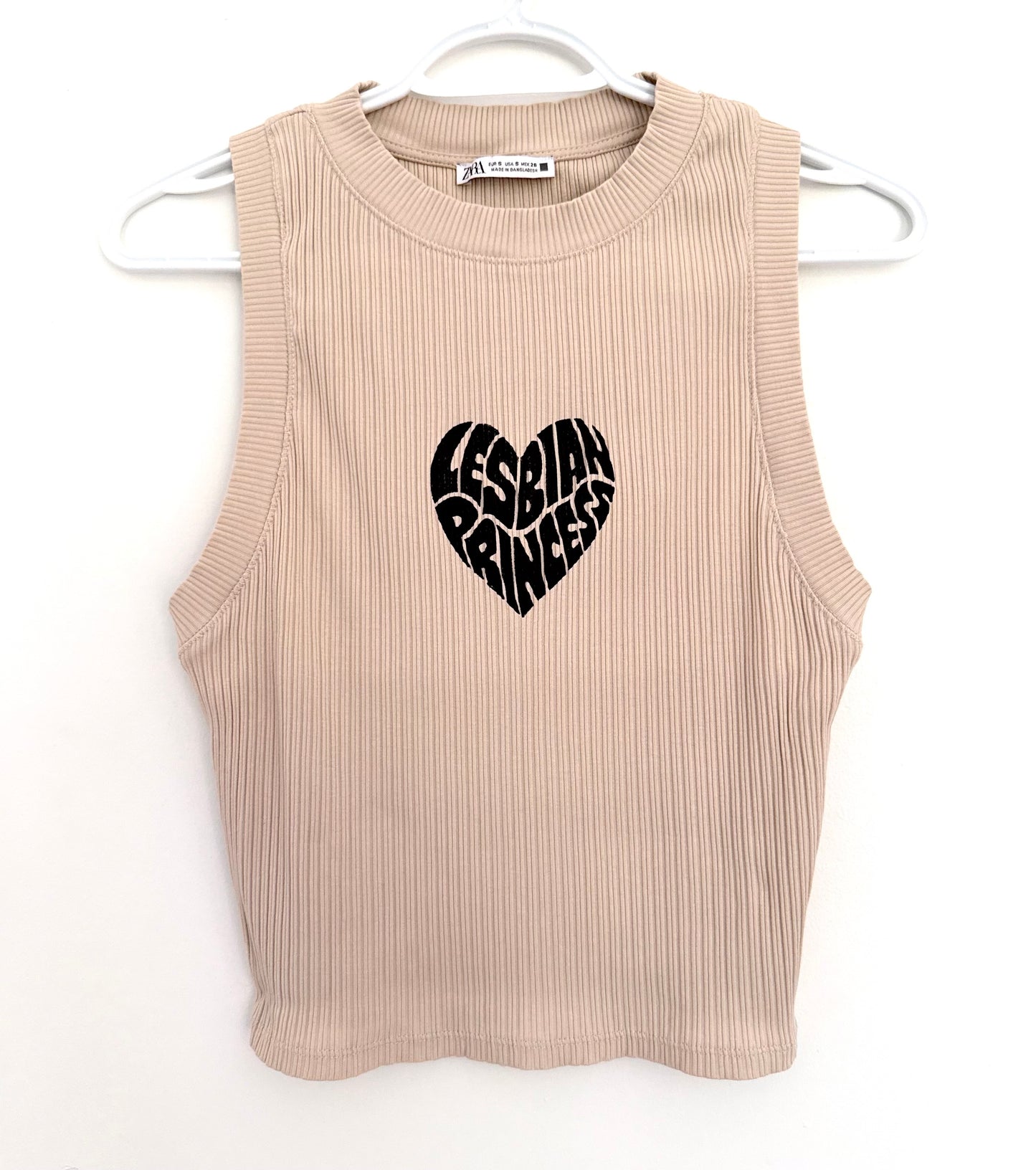 Lesbian Princess Ribbed Tank