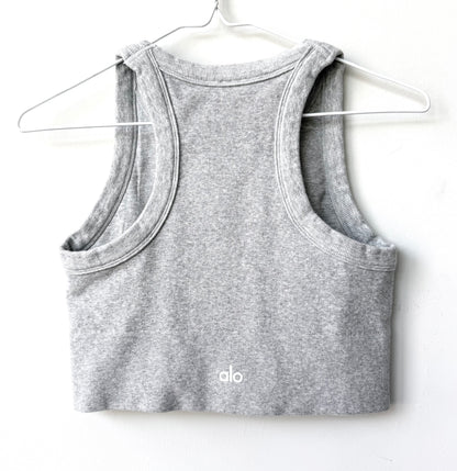 Patchwork Printed Cropped Tank