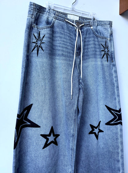 Disco Diva Wide Leg High-Waisted Jeans