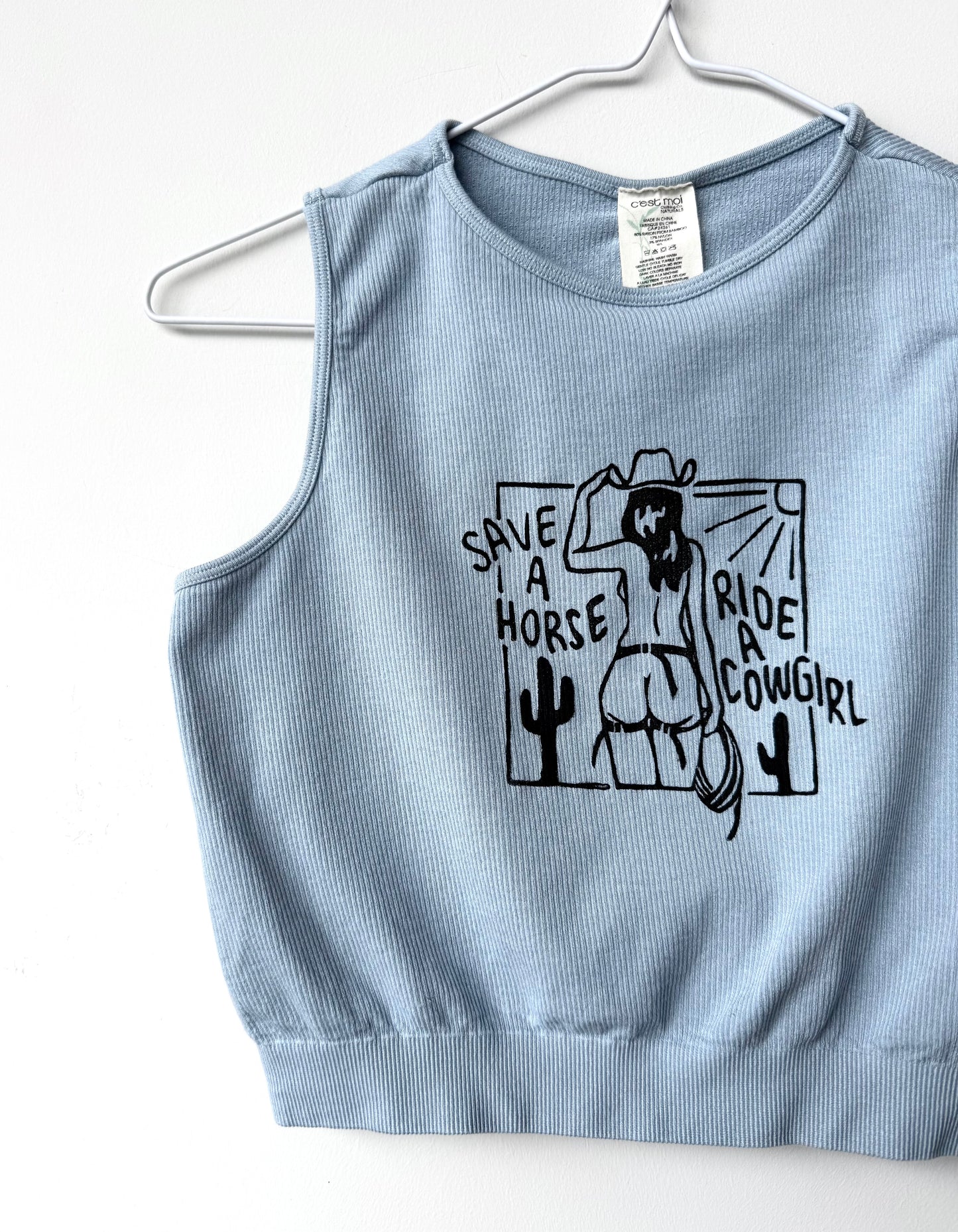 Cowgirl Cropped Tank
