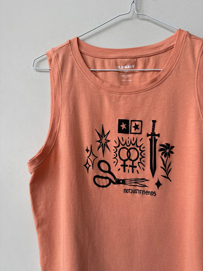 Patchwork Printed Tank Top