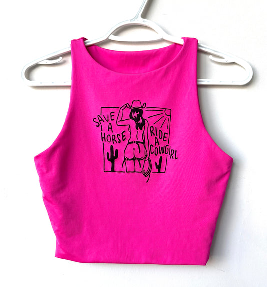 Cowgirl Cropped Tank