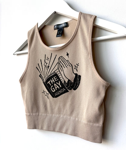 Gay Agenda Cropped Tank