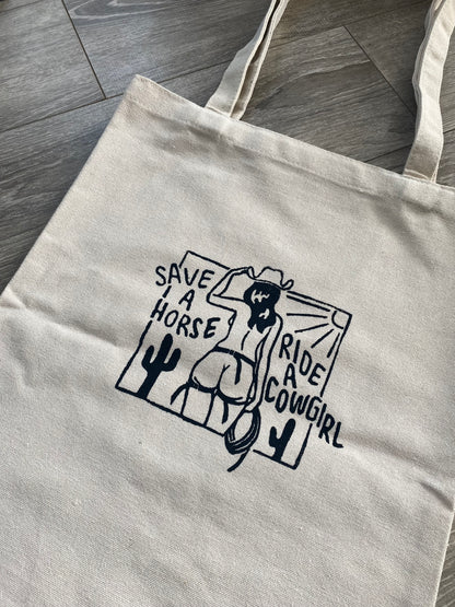 Cowgirl Tote Bag