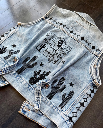 Cowgirl x Fruity Denim Vest