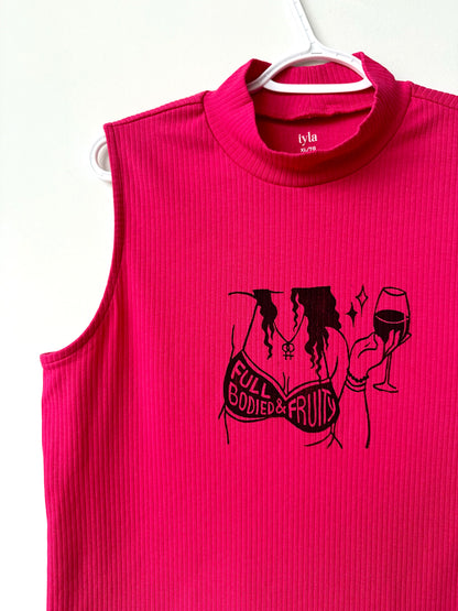 Full Bodied & Fruity High-Neck Tank Top
