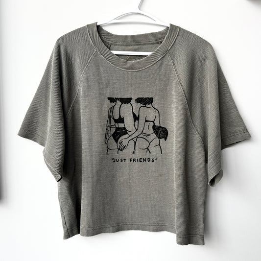 “Just Friends” Beach Babes Cropped T