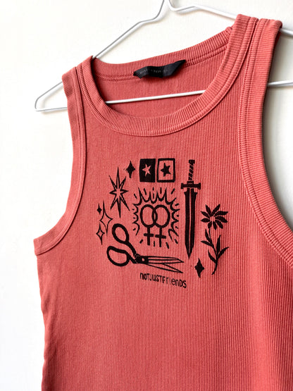 Patchwork Printed Tank Top