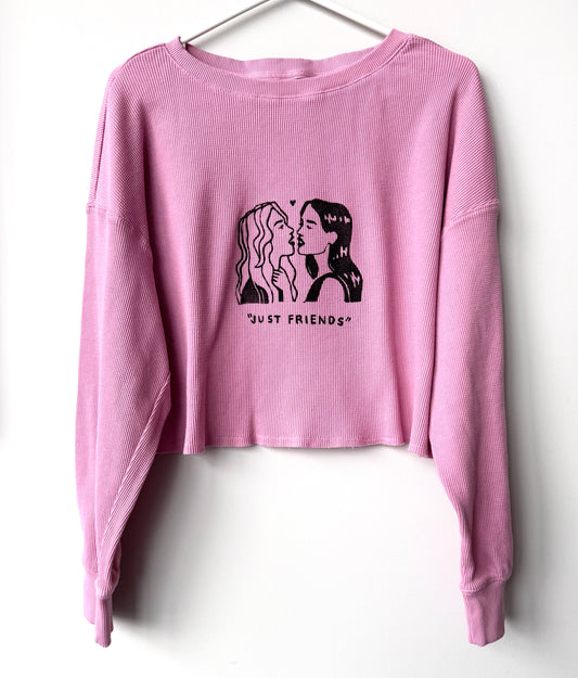 “Just Friends” Lovers Cropped Long Sleeve