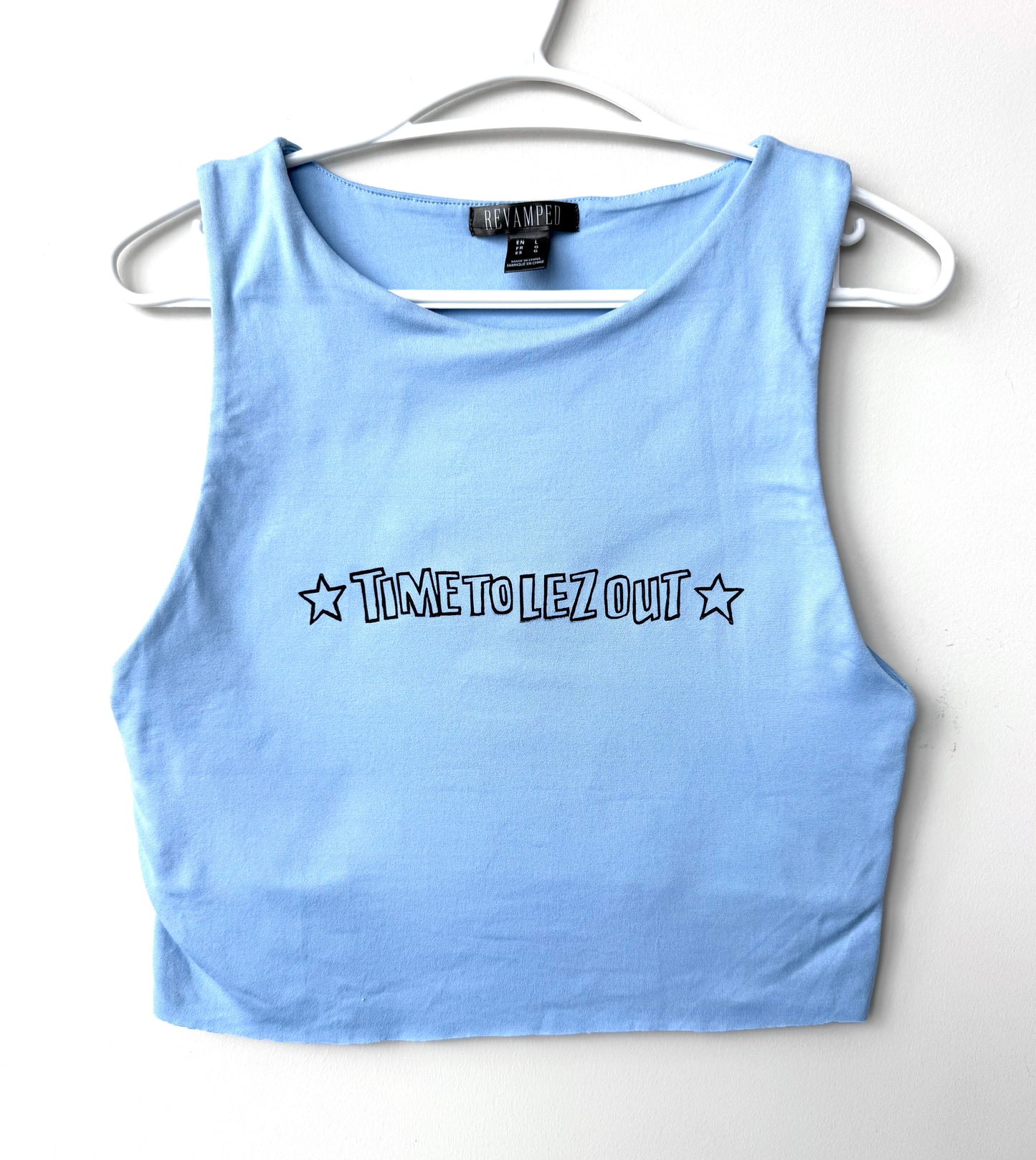 Lez Out Cropped Tank