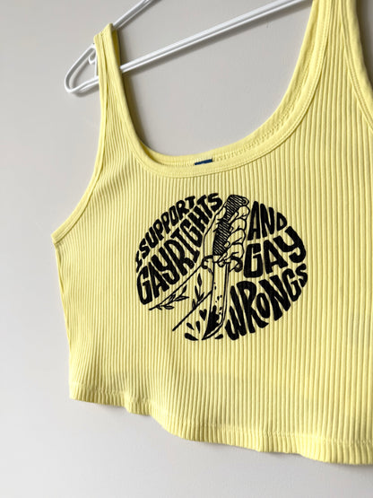 Gay Wrongs Cropped Tank