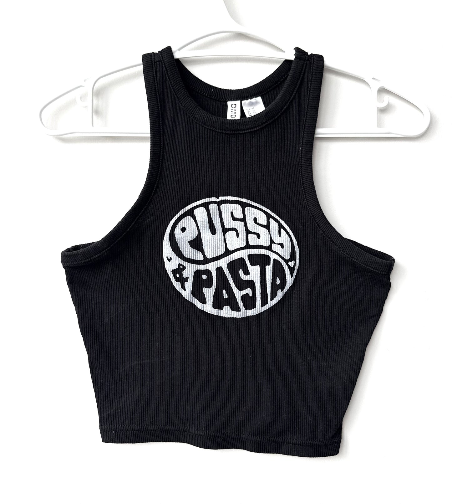 Pussy & Pasta Cropped Tank