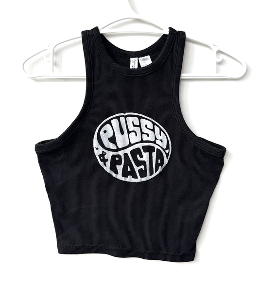 Pussy & Pasta Cropped Tank